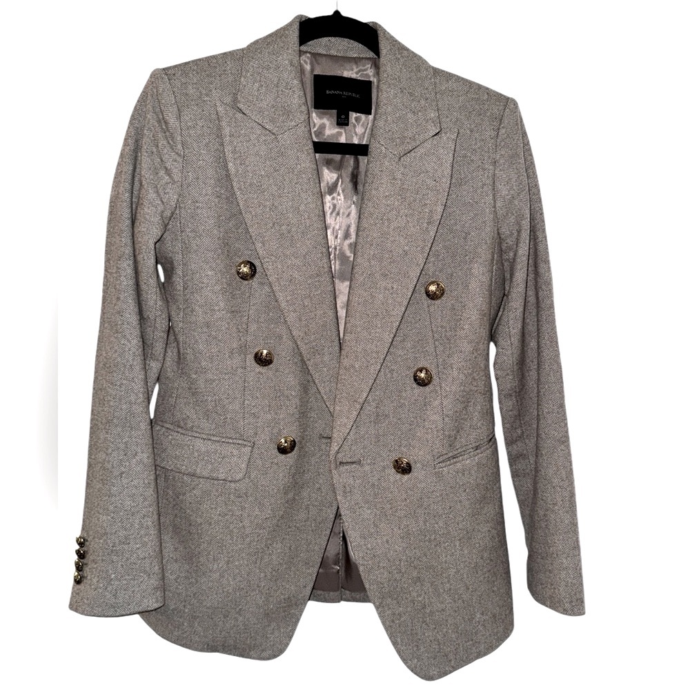 Banana Republic Herringbone Blazer